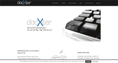 Desktop Screenshot of docxter.de