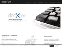 Tablet Screenshot of docxter.de